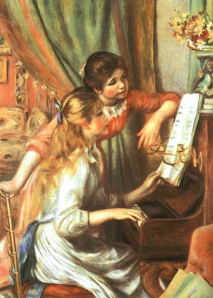 Pierre Auguste Renoir Girls at the Piano